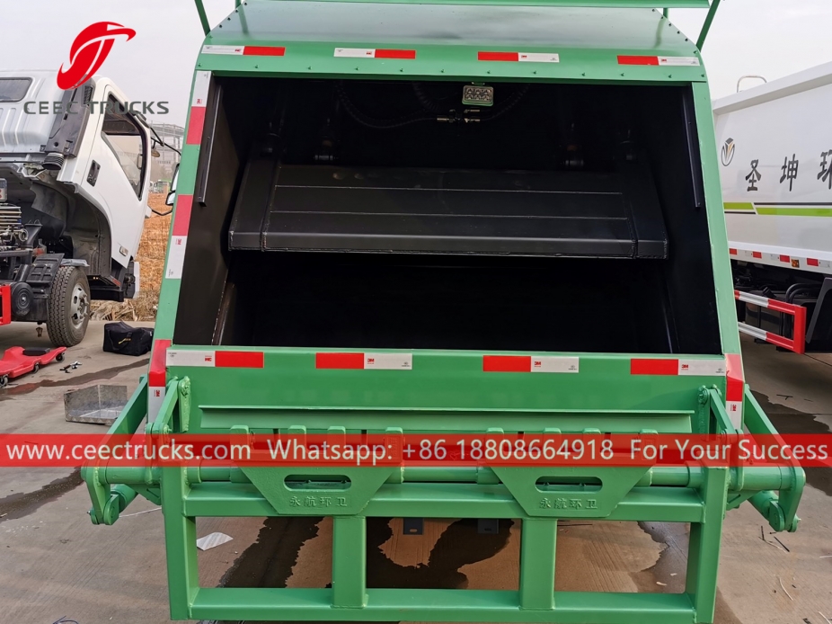 Brand new 8,000 liters compressed waste truck body structure