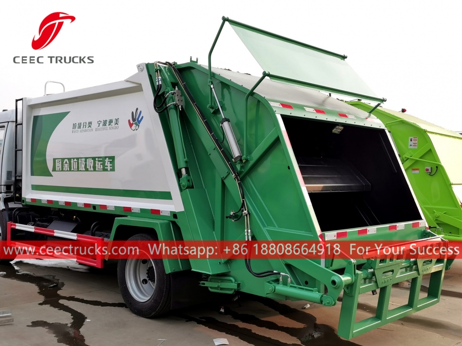 Brand new 8,000 liters compressed waste truck body structure