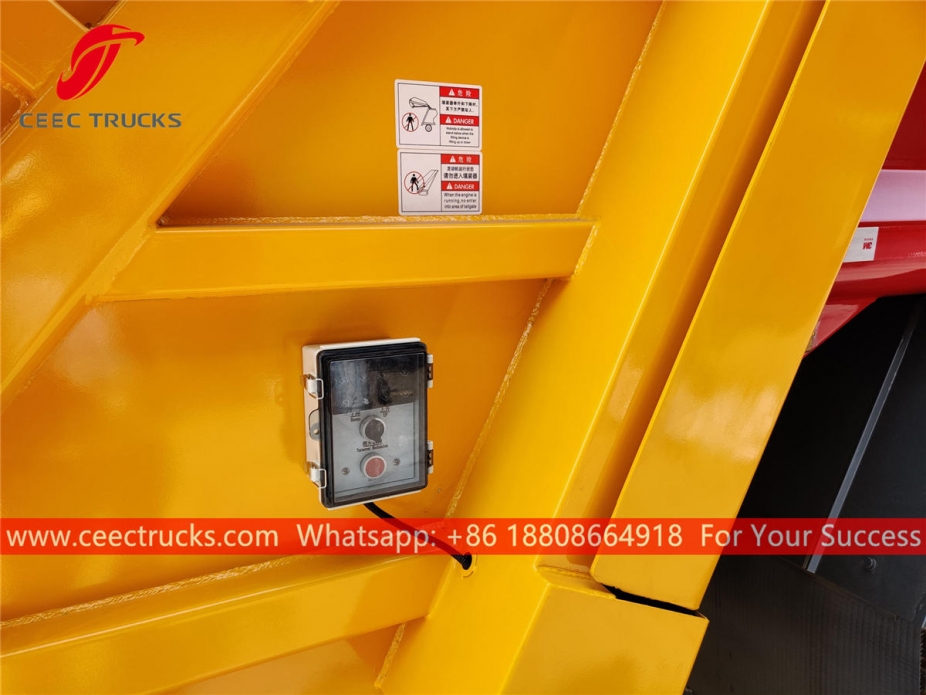 Good quality 12,000 liters garbage compactor truck body