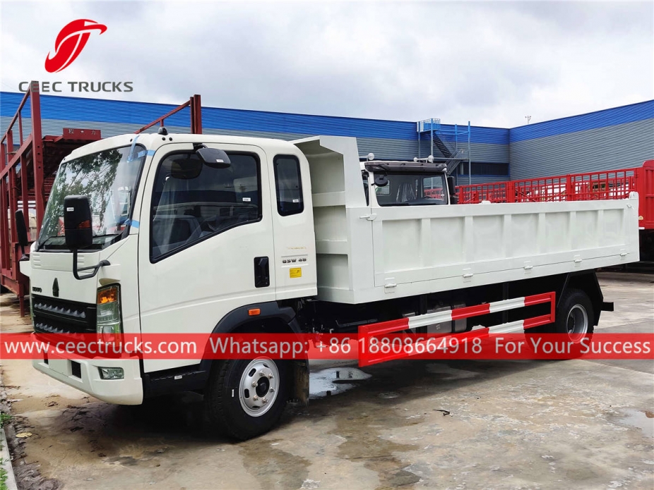 HOWO RHD light duty tipper truck