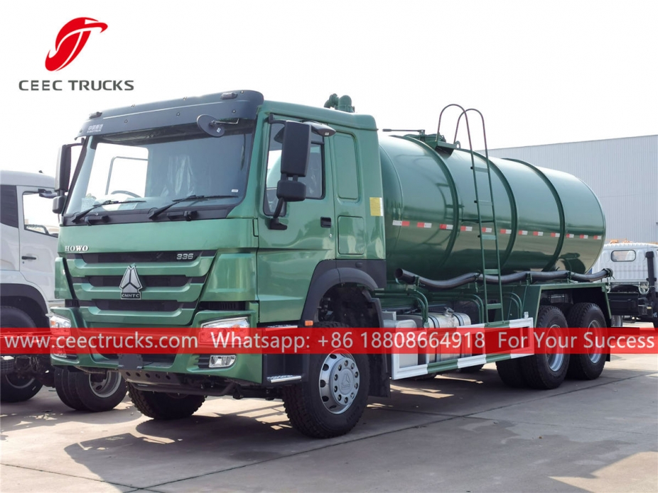 HOWO 336HP 20,000liters vacuum tanker truck