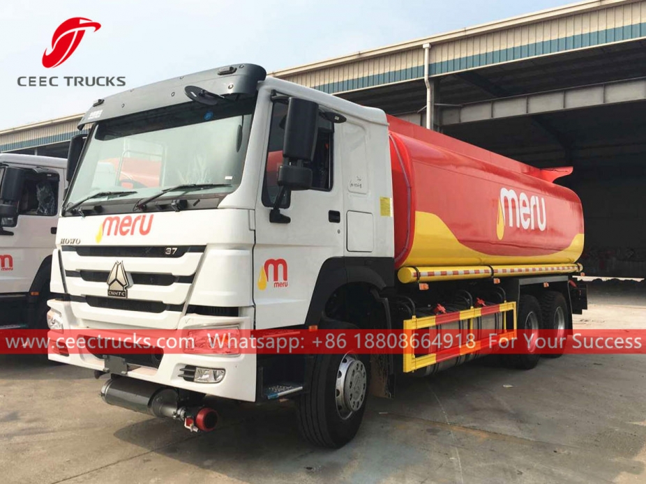 HOWO 6×4 371HP fuel tanker truck