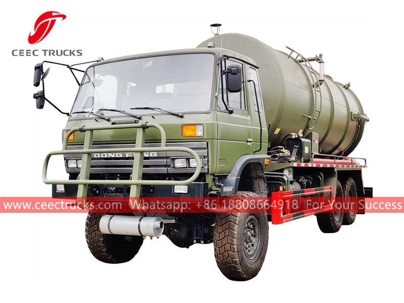 Dongfeng all wheel drive vacuum tanker truck