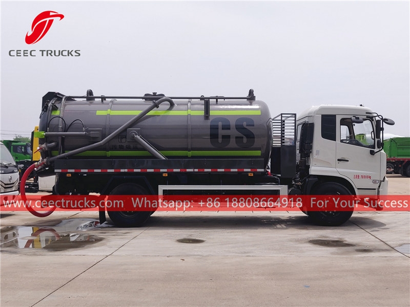 Dongfeng 12,000 liters vacuum suction truck