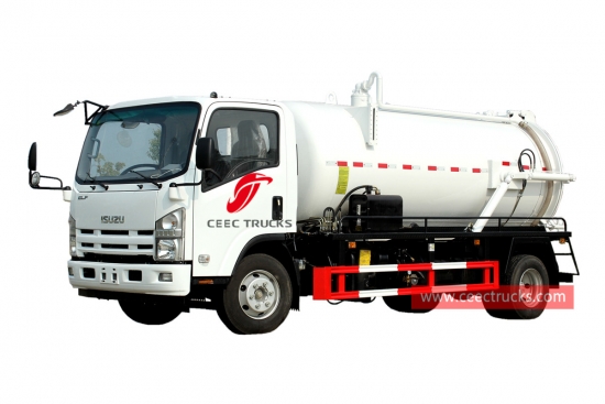 ISUZU 4×2 vacuum tanker truck