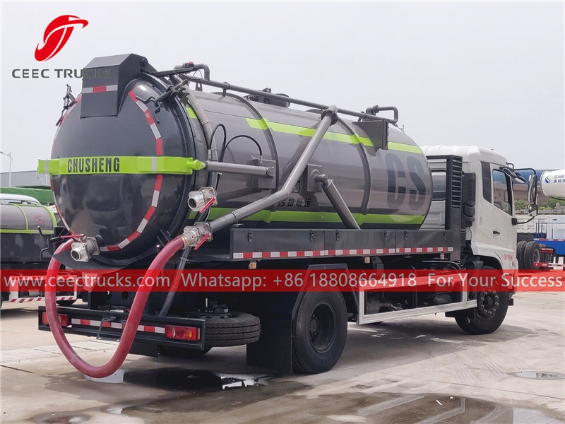 Dongfeng 12,000 liters vacuum suction truck