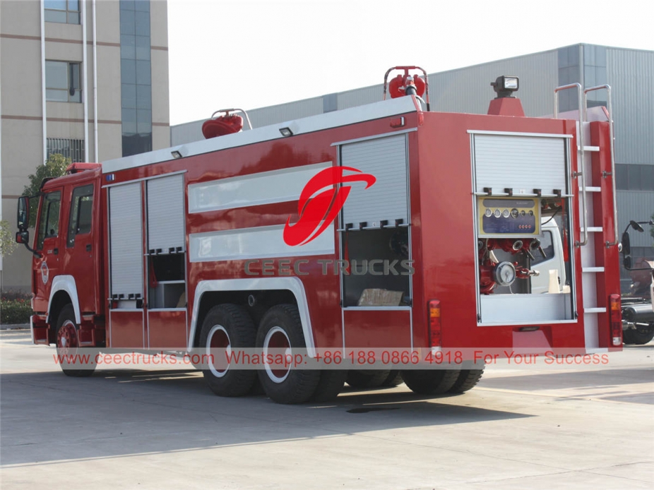 HOWO 6×6 foam fire engine