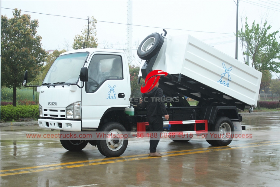 ISUZU 4cbm hook lift truck