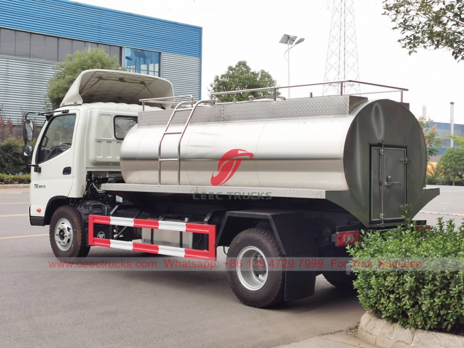 FOTON 4×2 stainless steel milk tanker