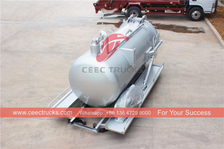 4CBM sewage suitable for ISUZU NKR and HINO 300 series chassis