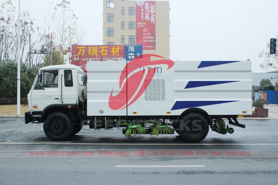 Dongfeng 12 CBM street sweeper truck for export