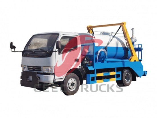 Dongfeng skip loader mounted water tanker