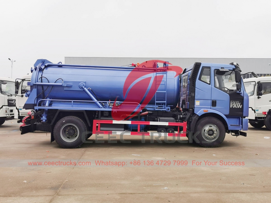 FAW 4×2 vacuum suction truck at best price