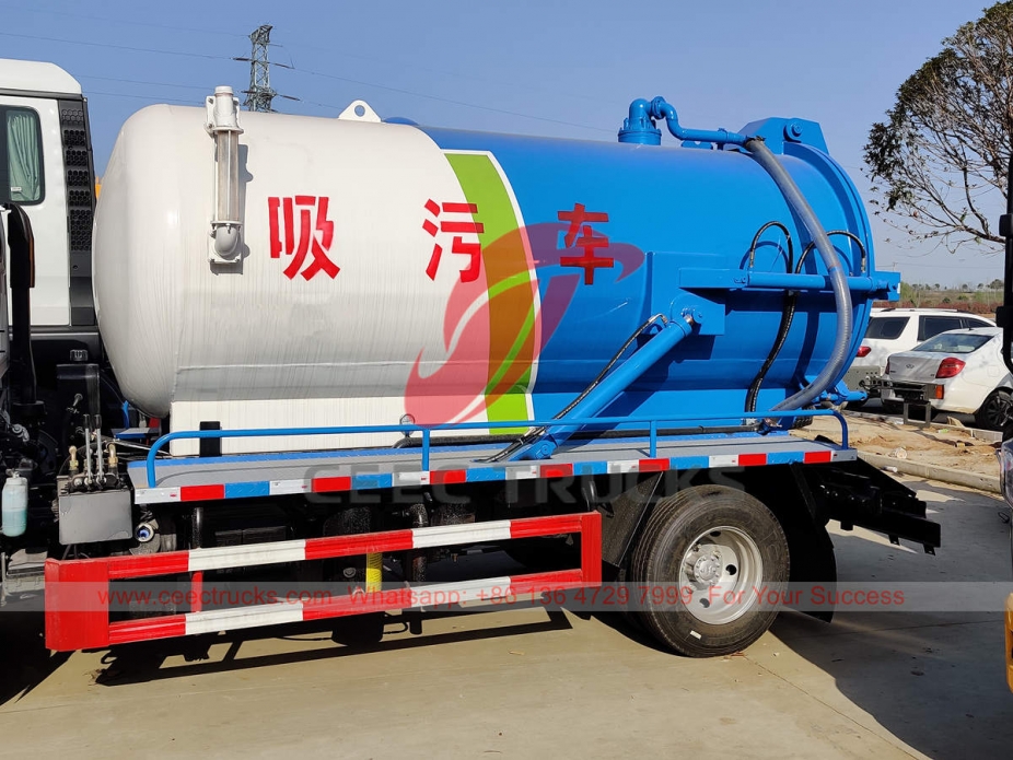 ISUZU small vacuum sewage truck at promotional price