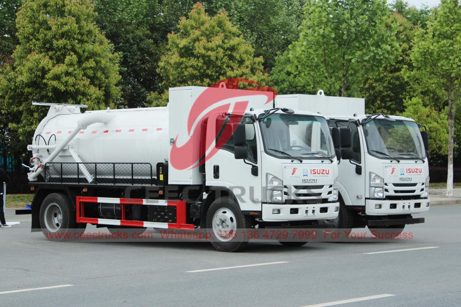 ISUZU NPR Sewer Vacuum Truck With MORO pump for Southeast Asia