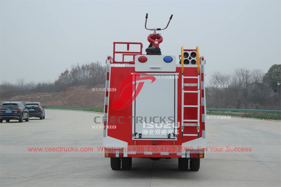 ISUZU 100P 98HP water and foam fire fighting truck on sale