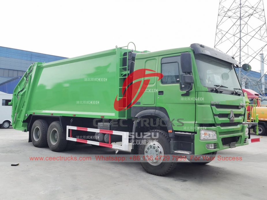 Brand new HOWO RHD 340HP 20CBM refuse compactor truck on sale