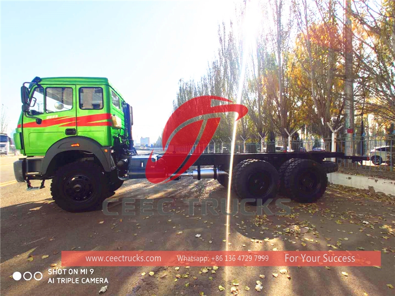 congo beiben 6 wheel drive cargo truck chassis