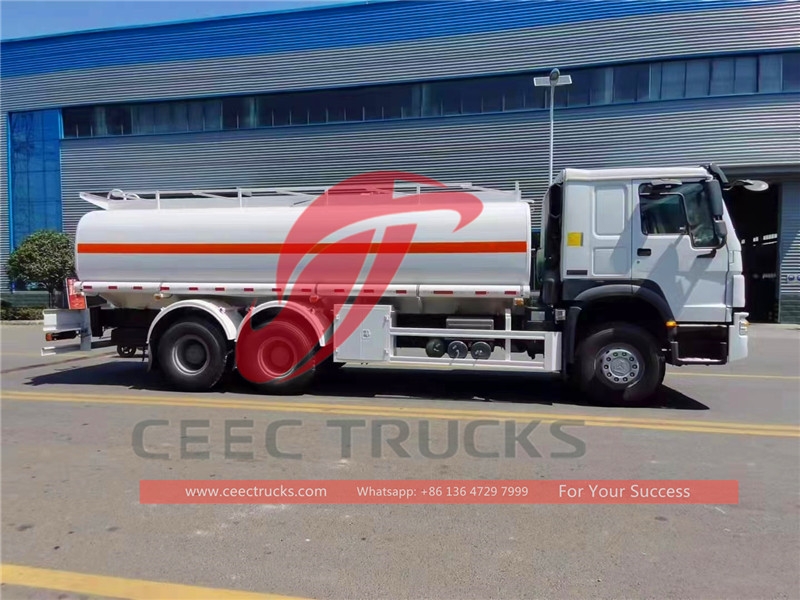 howo 20 cbm fuel tanker truck supplier