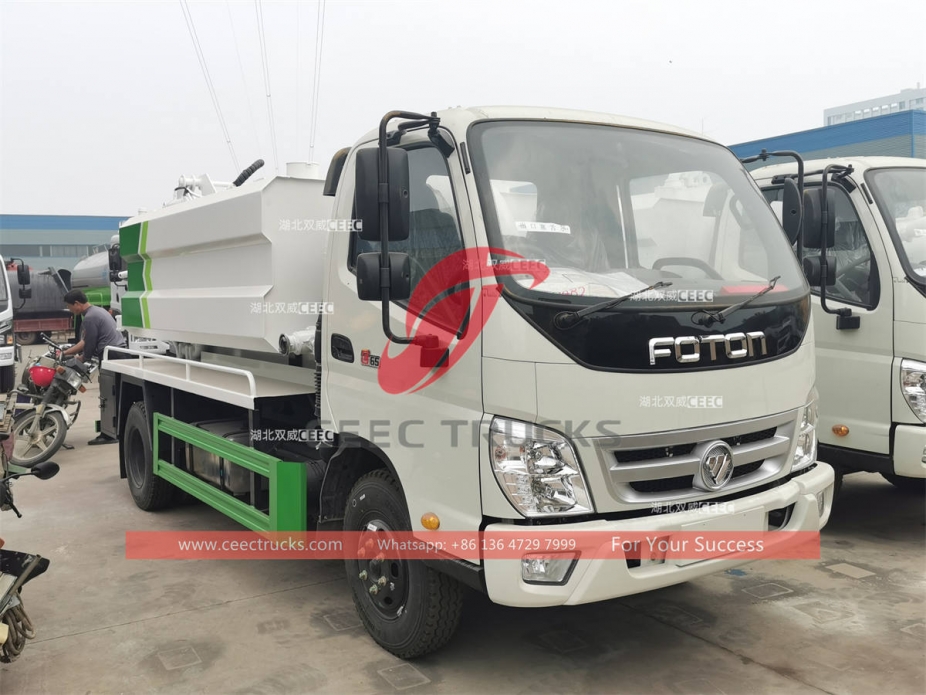 FOTON 5CBM RHD combination vacuum jetting truck