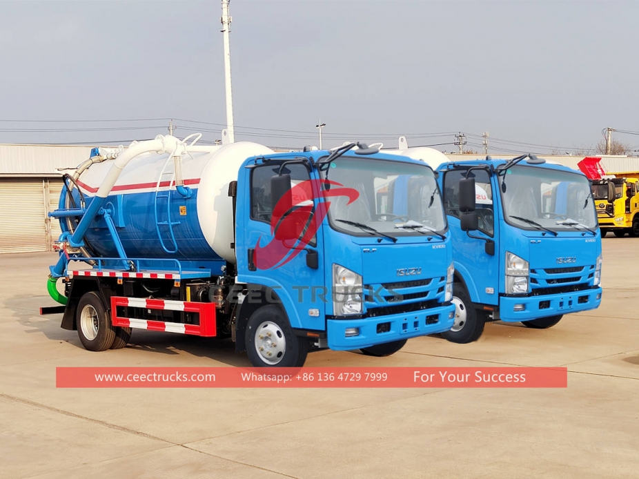 ISUZU mini vacuum sewage truck at best price