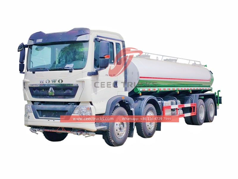 Howo 8x4 25,000Liters water delivery tanker trucks - CEEC Trucks