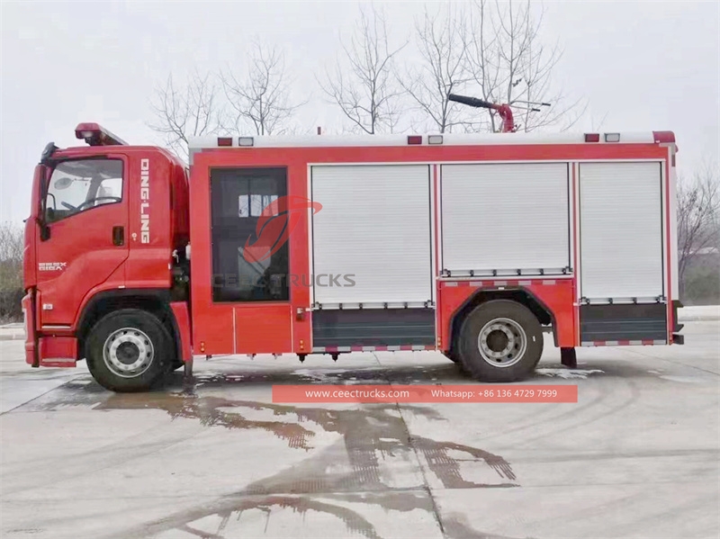 ISUZU GIGA heavy duty 8,000L fire water tank truck with factory direct sale