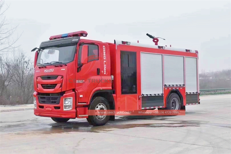 ISUZU GIGA heavy duty 8,000L fire water tank truck with factory direct sale