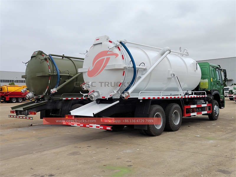 SINOTRUK 20m3 Vacuum Sewage Suction trucks with factory direct sale