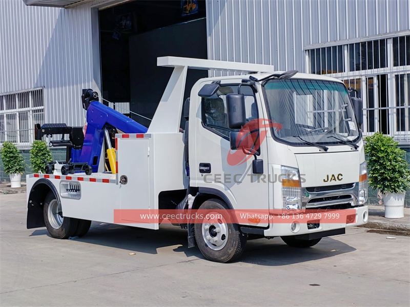 JAC light duty 8Tons wrecker towing truck with direct factory sale