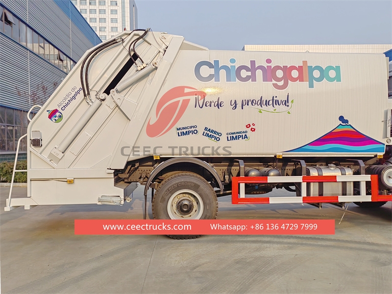 Shacman H3000 rear loading garbage truck for exporting