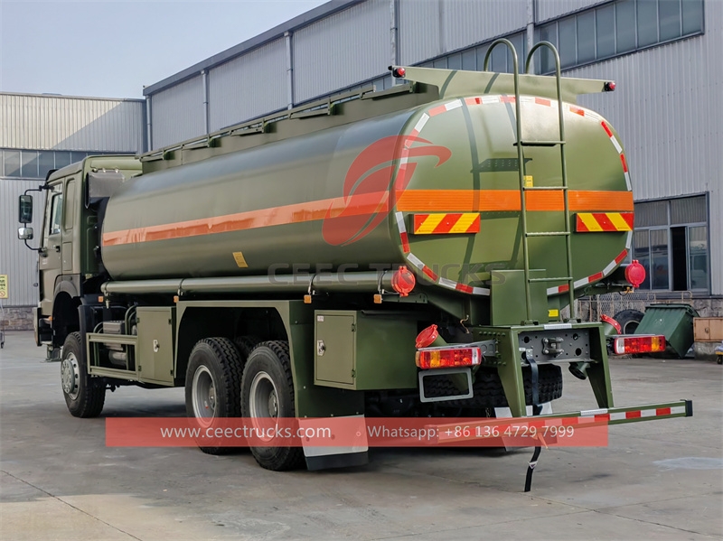 HOWO 6x6  fuel delivery tanker truck with factory direct sale