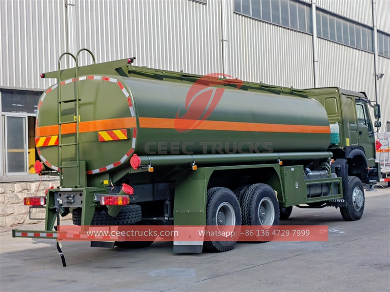 HOWO 6x6  fuel delivery tanker truck with factory direct sale