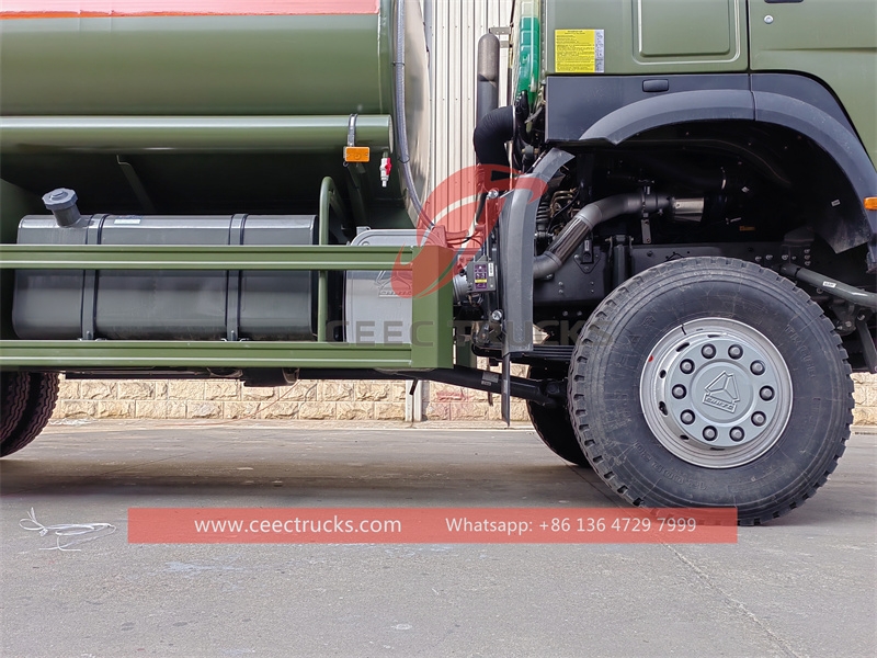 HOWO 6x6  fuel delivery tanker truck with factory direct sale