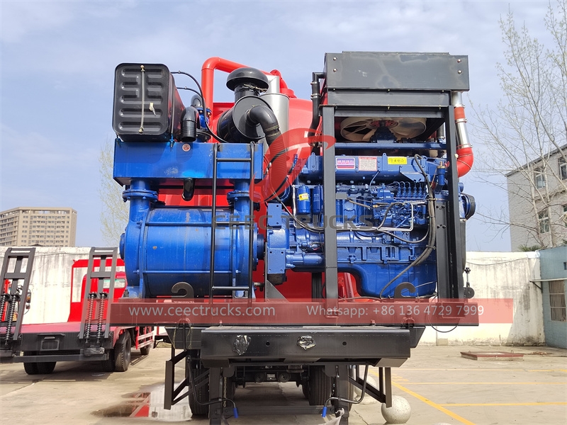 Vacuum Tank Sewage Suction Semi Trailer with factory direct sale