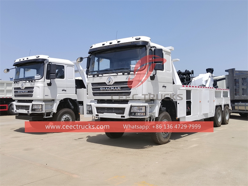 Shacman 10 wheels Road Wrecker 20 ton Truck Exported to Africa