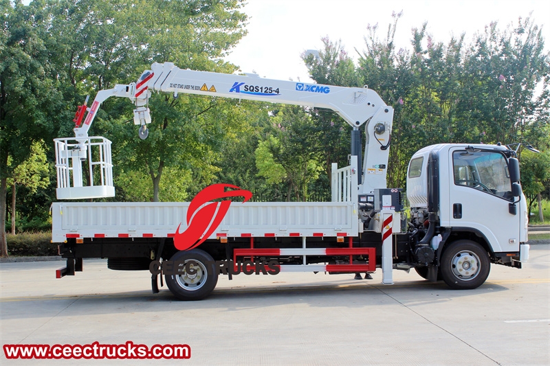 ISUZU 700P crane truck with aerial bucket made in China best factory