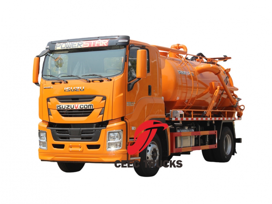 Isuzu GIGA Truck Mounted Combination Jet Suction Units