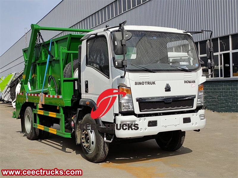 HOWO 8CBM RHD skip loader with factory direct sale