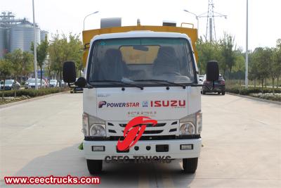 Isuzu brush type street sweeping truck