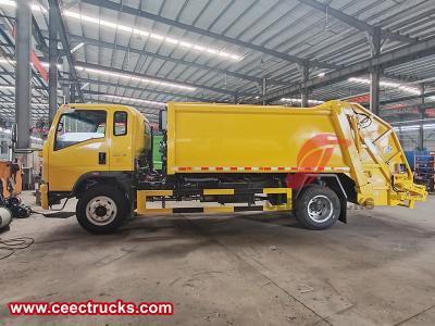 Howo 4x2 Compress Garbage Truck 8cbm Rear Loading Disposal Refuse Waste Compactor Truck