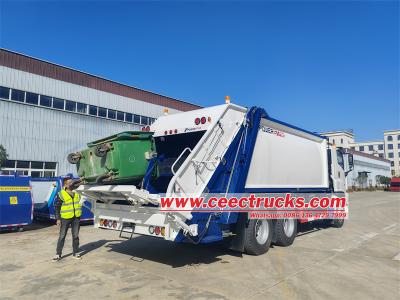 Isuzu 20 cbm rear loader compressed garbage truck