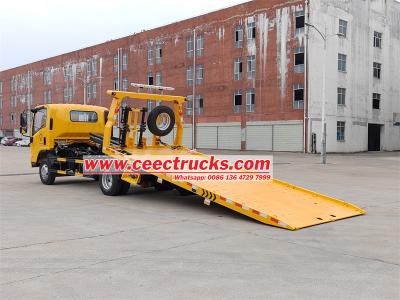 Isuzu ELF 5 Ton recovery crane flatbed road rescue truck