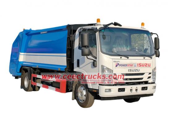 ISUZU NPR 10CBM rear loader waste collection truck