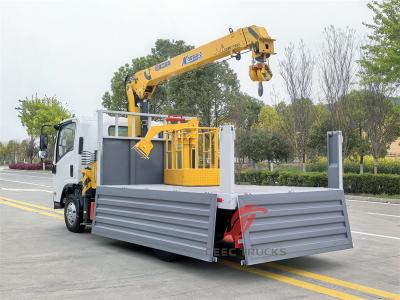 Isuzu NPR 190hp boom crane truck