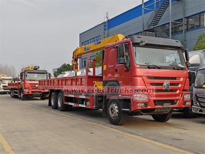 HOWO 380HP heavy boom crane truck