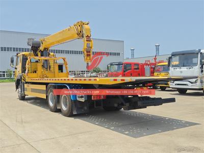 Sinotruk new cabin wrecker truck with 8T crane