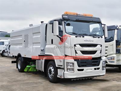 ISUZU 240HP garbage road sweeper truck