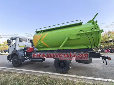 Beiben 1929 LHD 10CBM sewage vacuum truck