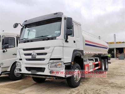 HOWO 20000 liters stainless water tanker truck